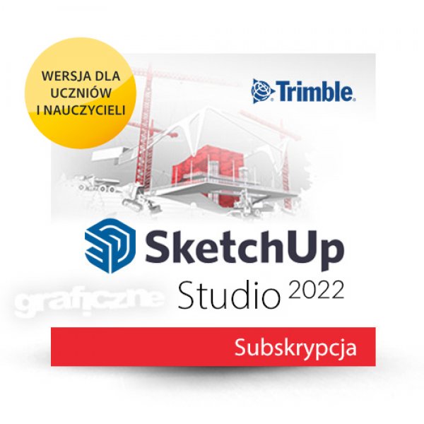 Trimble SketchUp Studio PL Win/Mac BOX – Subskrypcja 1 rok – Nauczyciel